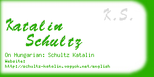 katalin schultz business card